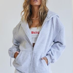 Florida Oversized Zip Up Sweatshirt